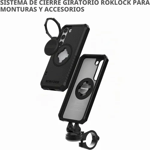 Vista 5 de Rokform - Funda para Galaxy S23, Serie Resistente, Carcasa Magnética con Bloqueo de Giro, Funda Blindada Probada contra Caídas (Negro)