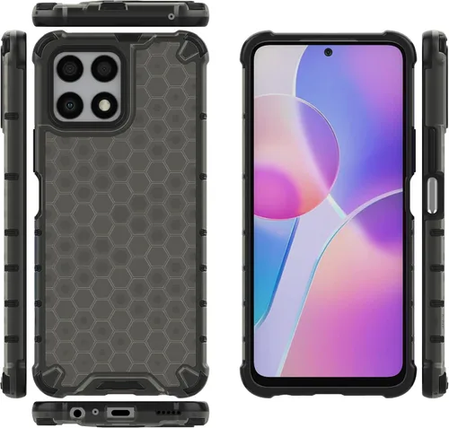 Vista 45 de Pzwoxukhov Funda compatible con Huawei Nova 3i, compatible con Huawei P Smart+ 2018 Honeycomb Anti-Drop Shock-Absorbing Case Negro
