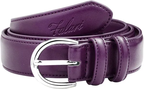 Vista 2 de Falari - Cinturón de cuero genuino para mujer con hebilla de una sola punta 6028-31