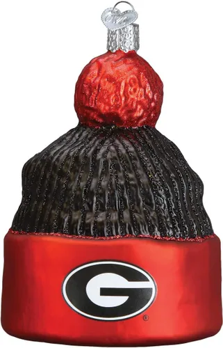 Vista 10 de Old World Christmas University of Georgia Hairy Dawg - Adorno de cristal soplado para árbol de Navidad, decoración navideña hecha a mano, colección