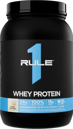 Vista 26 de Rule 1 Proteins Whey Protein Powder, Salted Carmel, 27 Servings