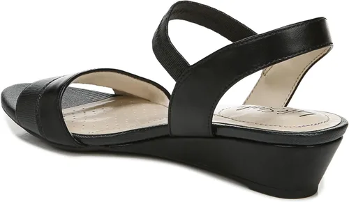 Vista 5 de LifeStride Sandalias Yuma para mujer, Negro