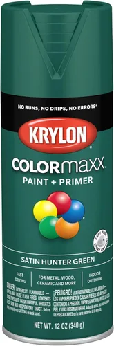 Vista 78 de Krylon K05554007 COLORmaxx Pintura en aerosol y base para uso en interiores y exteriores, color almendra satinada, 12 onzas (paquete de 1)