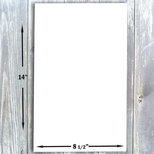 Vista 3 de Hamilco Papel de cartulina legal blanco de 8 1/2 x 14 pulgadas, cartulina de 65 libras, cubierta de 25 unidades (brillante)