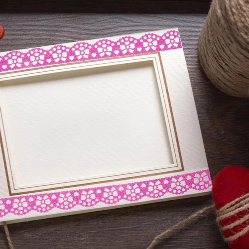 Vista 5 de 14 rollos de cinta de encaje macramé para decoración de calcomanías, cinta washi ancha Washi, cinta de envoltura de cinta de recortes, cinta
