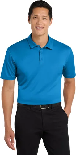 Vista 23 de Port Authority Polo unisex de seda Touch Performance Negro