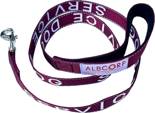 Vista 12 de Correa para perro de apoyo emocional ALBCORP 4 pies x 1 pulgada – Correa reflectante ESA con letras bordadas de apoyo emocional, nylon resistente