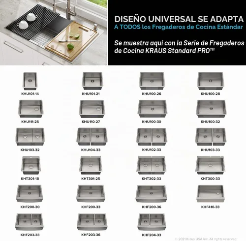Vista 7 de Kraus Escurridor de platos enrollable sobre el fregadero de 20.5 pulgadas en negro azabache