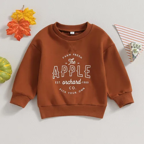 Vista 7 de Disfraz de Halloween para bebé, sudadera de calabaza con cuello redondo, suéter de manga larga, ropa de otoño