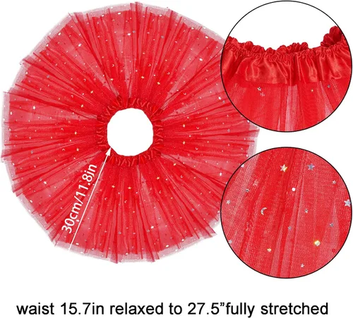 Vista 4 de Halloween Devil Costume Tutu Set Devil Horn Headband Tail Bowtie Tutu Skirt Demon Cosplay Dress Up Party Prop