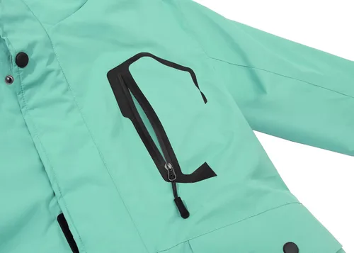 Vista 5 de Spmor - Chaqueta de esquí impermeable para mujer, para montaña, lluvia, abrigo de invierno, a prueba de viento, con capucha