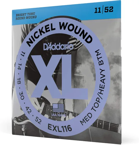 Vista 40 de D'Addario XL EXL157 - Cuerdas de níquel para guitarra eléctrica de 6 cuerdas, entonación perfecta, sensación consistente, durabilidad fiable
