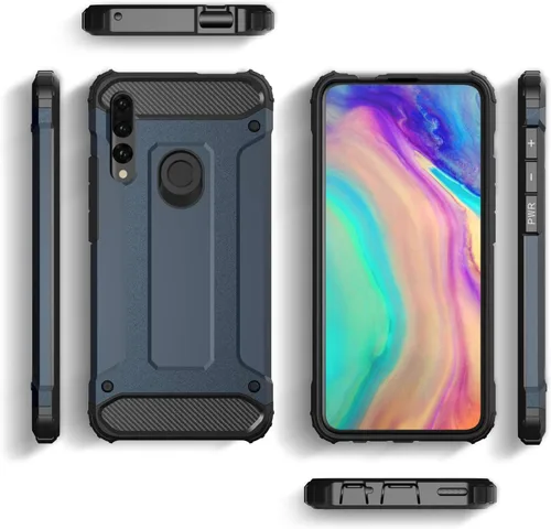 Vista 4 de Asuwish Funda compatible con Huawei Y9 Prime 2019/Honor 9X/P Smart Z y protector de pantalla de vidrio templado, accesorios de doble capa protectora