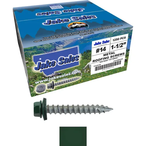 Vista 254 de TORNILLOS PARA TECHOS DE METAL #14: (250) Tornillos x 1" ABC GRIS Tornillo para techo de chapa metálica con cabeza hexagonal y arandela.