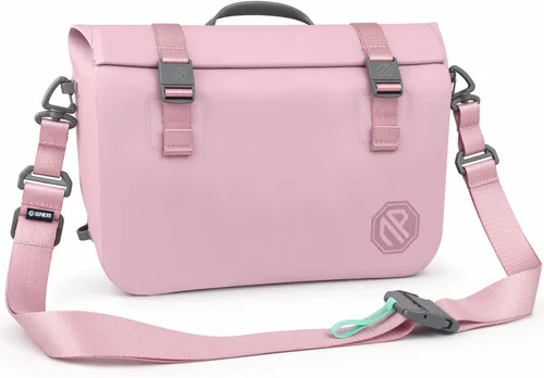 Vista 22 de niphean Riñonera impermeable IPX7, bolsa seca magnética con cierre de una Negro