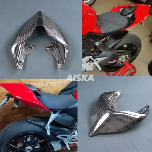 Vista 2 de Carenado trasero de motocicleta carenado de fibra de carbono cubierta de asiento trasero carenado para Ducati Panigale V4 V4S V4R V2 Streetfighter