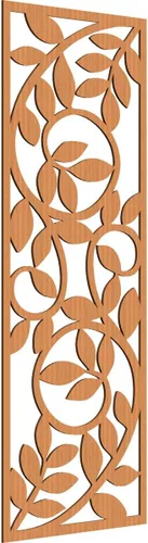 Vista 116 de 9 3/8"W x 24 3/8"H x 1/4"T Utica Decorativo Fretwork Madera Paneles de Pared, Abedul