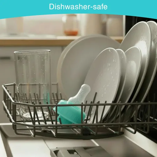 Vista 6 de Refresh-a-Baby - Adaptador de pezón reutilizable para biberón, convierte instantáneamente cualquier biberón en un sorbo con pezones de silicona
