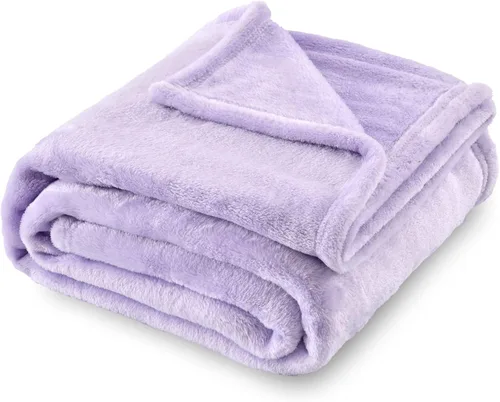 Vista 19 de SOCHOW Manta de Franela de Forro Polar Tamaño Throw, Súper Suave y Acogedora para Todas las Estaciones para Cama o Sofá, Coral Azul, 50x60 pulgadas