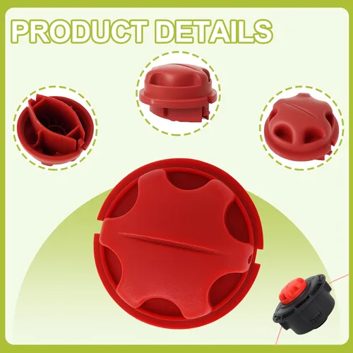Vista 4 de Pomo rojo 518803003 de repuesto compatible con recortadora de malezas Toro 51954 51974