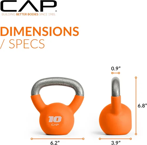 Vista 4 de CAP Neoprene Coated Kettlebells - Multiple Sizes