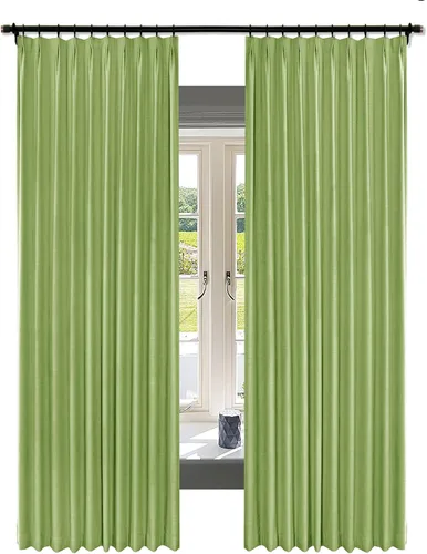 Vista 17 de Fcosie Juego de 2 paneles de cortinas opacas extralargas de 120 pulgadas de largo, cortinas de doble capa para oscurecer la habitación, paneles