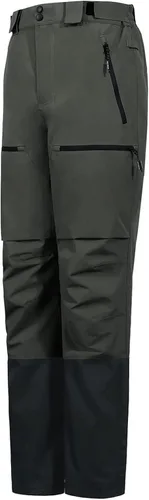 Vista 7 de Pioneer Camp Pantalones de esquí para hombre, pantalones de snowboard aislados, impermeables, pantalones de nieve para hombre, con peto desmontable