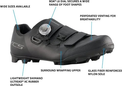 Vista 2 de SHIMANO SH-XC502 - Tenis de ciclismo XC de alto rendimiento para hombre