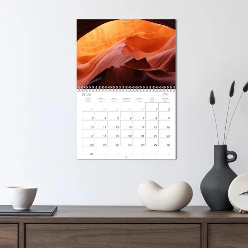 Vista 3 de Arizona - Calendario mensual de pared mensual del estado del Gran Cañón 2023 de 11.7 x 16.5 pulgadas (abierto), calendario mensual de Calvendo 2023