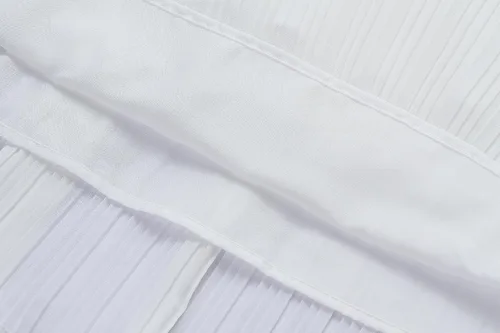 Vista 9 de ZESICA Vestido largo midi de gasa con capas escalonadas y cuello halter para mujer, 2024