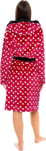 Vista 5 de Disney Bata de Minnie Mouse para mujer, Rojo