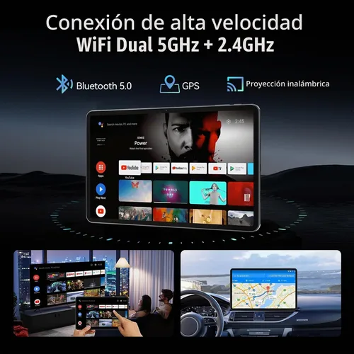 Vista 6 de Android 15 Tablet 2026 Última tableta de 11 pulgadas con teclado, 128 GB ROM 16 GB RAM 2TB Expand, 8000 mAh, tabletas Octa-Core con WiFi 5G/2.4G Gris