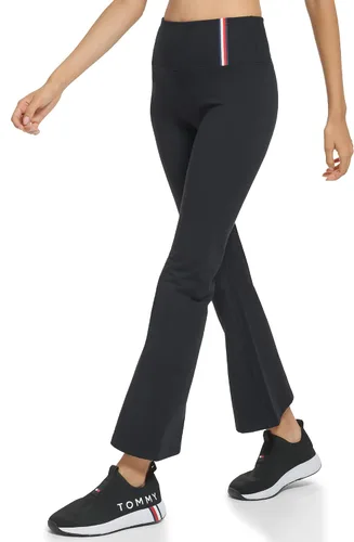 Vista 2 de Tommy Hilfiger Legging de compresión para mujer con estampado de rayas globales reflectantes