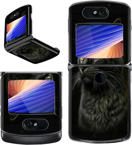 Vista 26 de Rossy Funda para Motorola Razr Plus 2023 para Moto Razr+ 2023 con patrón de niña africana para mujeres y hombres, ultra delgada, ligera