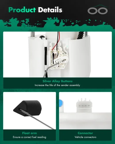 Vista 3 de SCITOO Fuel Pump Electrical Assembly fit 2011 for Jeep Wrangler 3.8L