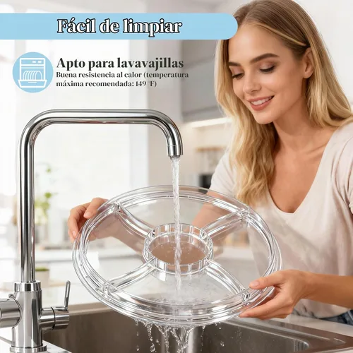 Vista 6 de Masthome Soporte acrílico para tartas con tapa, juego multiusos 6 en 1