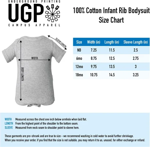 Vista 6 de NCAA - Body básico con licencia oficial de la universidad, color del equipo universitario