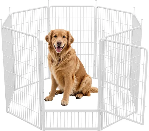 Vista 21 de SunsGrove Corralito para perros de interior, 24 pulgadas, 2 paneles, corralito de juego para cachorros, para interiores, fácil instalación, valla