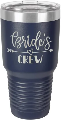 Vista 16 de Vaso grabado para novias de acero con revestimiento de polvo y láser, taza de viaje, sin BPA, para mantener tu bebida fría o caliente, idea