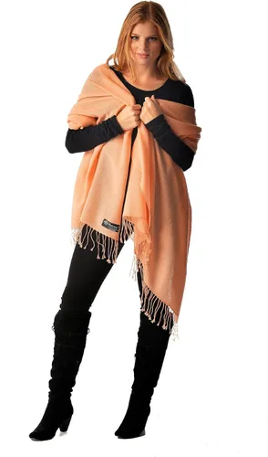 Vista 2 de Cashmere Boutique Chal de cachemira 100% pura para mujer, 36 x 80 pulgadas Angora