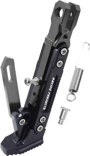 Vista 25 de Caballete universal para motocicleta con soporte lateral ajustable para pie, caballete de estacionamiento para motocicleta eléctrica, soporte
