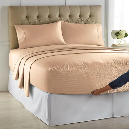 Vista 20 de BrylaneHome Bed Tite - Juego de sábanas de microfibra, tamaño individual, diseño floral azul