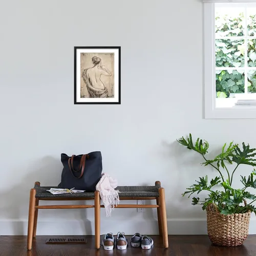 Vista 4 de ART.COM Impresiones artísticas enmarcadas para pared, estudio de desnudo neutro II por Tim O'toole, decoración figurativa, 12 x 16 pulgadas, marco