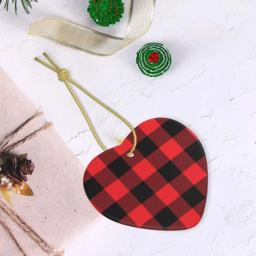 Vista 5 de Adorno de Navidad personalizado, añade tu imagen/foto/texto, adorno colgante de cerámica de Navidad, decoración del árbol de Navidad, colgante