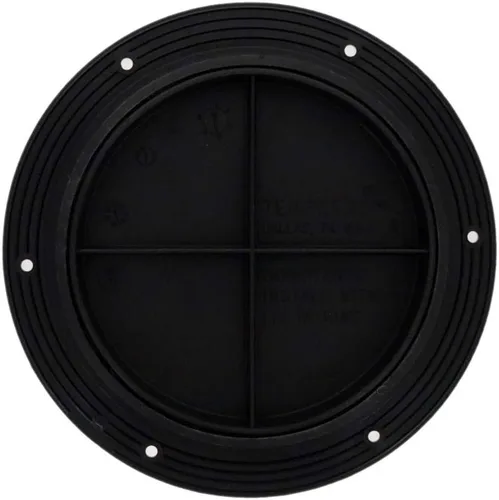 Vista 2 de TCH Hardware - Escotilla de inspección de placa de cubierta redonda de 4 pulgadas, 6 pulgadas, 8 pulgadas, color negro, blanco, gris, negro, blanco