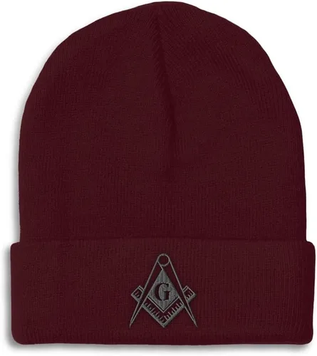 Vista 36 de Speedy Pros Gorros para hombres Mason Gray Thread Bordado Construcción Sombreros de invierno para mujeres Gorra de cráneo acrílico 1 tamaño Solo