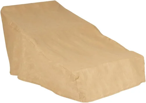 Vista 8 de Budge All Seasons - Funda para tumbona de patio, ligera, resistente a los rayos UV, grande, color marrón
