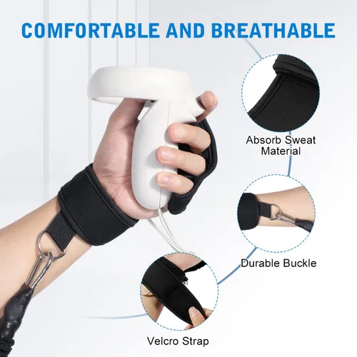 Vista 3 de LANMU Fitness Pack Compatible with OculusMeta Quest 2, Rift SValve IndexHTC Vive,5 in 1 Fit Kit Exercise Accessories for Vr Game and Workout