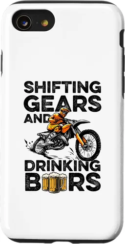 Vista 13 de Funda para moto de motocross para iPhone 15 y cerveza para motocross