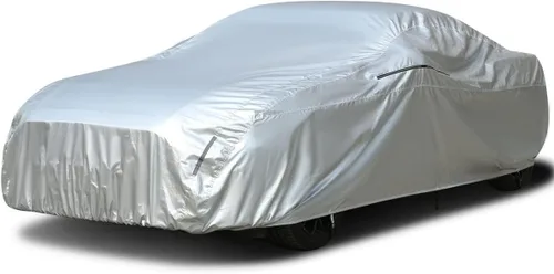 Vista 56 de Tecoom Funda impermeable para todo tipo de clima, resistente al viento, protector de granizo con forro polar y puerta con cremallera, protección